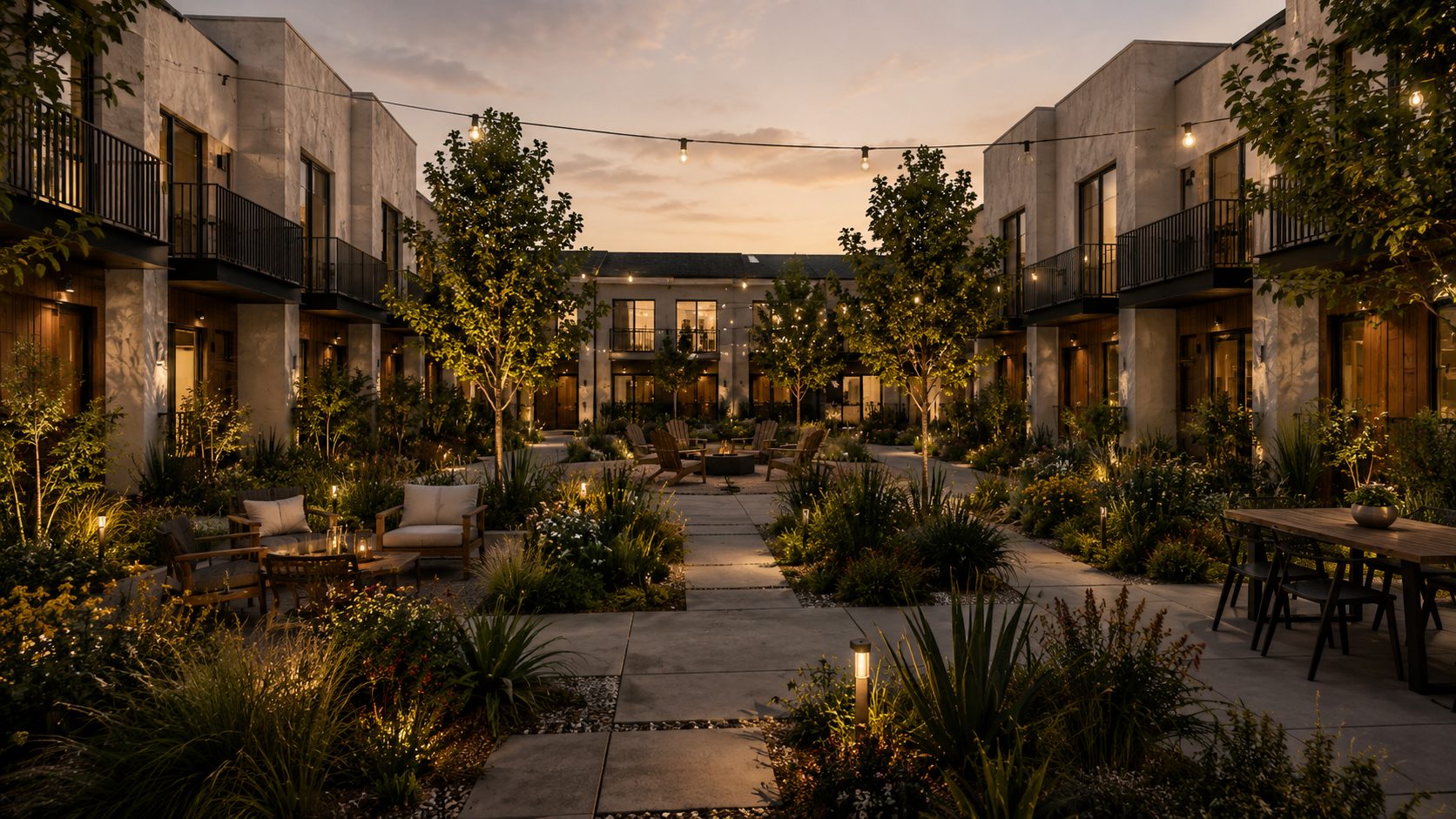 Townhome Courtyard